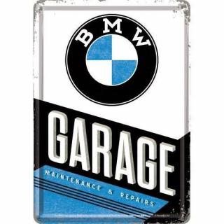 Plechová Pohľadnica BMW Garage