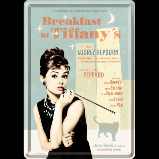 Plechová Pohľadnica Breakfast at Tiffany's