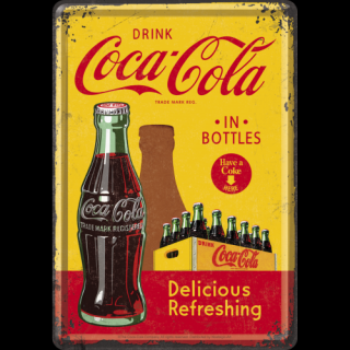 Plechová Pohľadnica Coca-Cola (In Bottles)