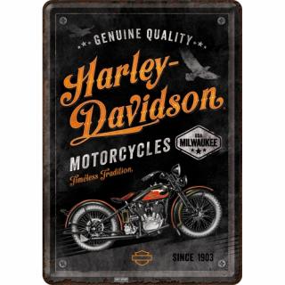 Plechová Pohľadnica Harley Davidson Timeless Tradition