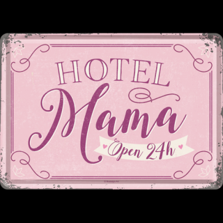 Plechová Pohľadnica Hotel Mama