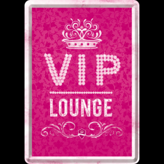 Plechová Pohľadnica VIP Lounge - Ružová