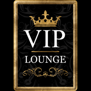Plechová Pohľadnica VIP Lounge