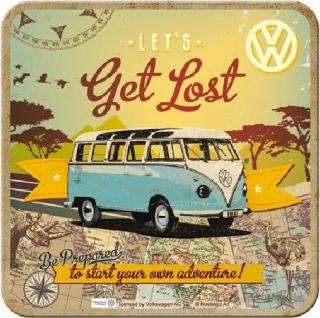 Plechové Podtácky VW Lets Get Lost