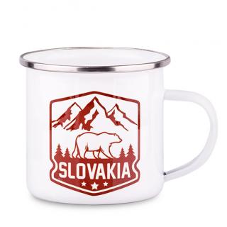 Plechový Hrnček Slovakia - Medveď