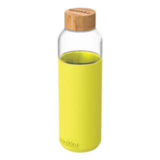 Sklenená Fľaša So Silikónom Quokka Flow - Neon Yellow