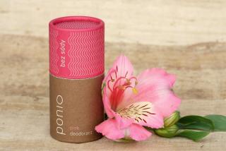 Pazúch Pink sodafree - prírodný deodorant bez sódy - Ponio Balenie: originál pazúch v  papierovej  kompostovateľnej tube