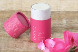 Pazúch Ružová alej - prírodný deodorant Ponio Balenie: originál pazúch v  papierovej  kompostovateľnej tube