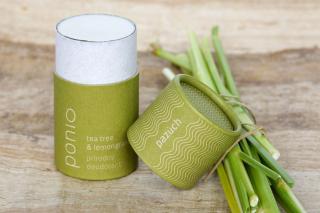 Pazúch Tea tree & lemongras - prírodný deodorant Ponio Balenie: originál pazúch v  papierovej  kompostovateľnej tube