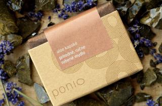 Prírodné mydlo Aloe kapské - Ponio Balenie: originál papierová krabička Ponio (ideálne ako darček)
