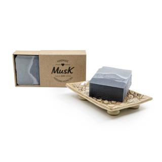 Prírodné mydlo  KRIVÁŇ  - MusK Balenie: papierová krabička MusK