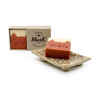Prírodné mydlo  LÍŠKA  - MusK Balenie: papierová krabička MusK
