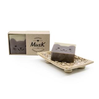 Prírodné mydlo  MACKO  - MusK Balenie: papierová krabička MusK