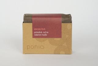Prírodné mydlo Pánsky klub - Ponio Balenie: originál papierová krabička Ponio (ideálne ako darček)