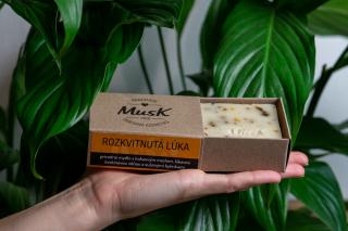 Prírodné mydlo  ROZKVITNUTÁ LÚKA  - MusK Balenie: papierová krabička MusK