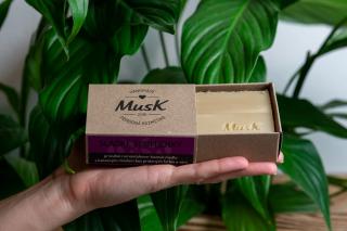 Prírodné mydlo  SLADKÉ SPOMIENKY  pre citlivú pokožku - MusK Balenie: papierová krabička MusK