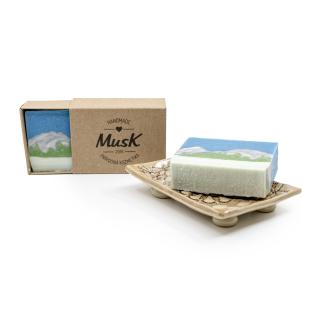 Prírodné mydlo  ŠTRBSKÉ PLESO  - MusK Balenie: papierová krabička MusK