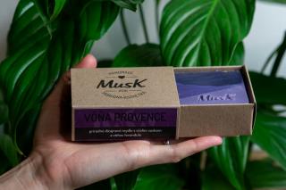 Prírodné mydlo  VÔŇA PROVENCE  s včelím voskom - MusK Balenie: papierová krabička MusK