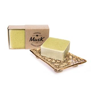 Prírodné soľné mydlo  SOĽNÝ VAVRÍN  - MusK Balenie: papierová krabička MusK
