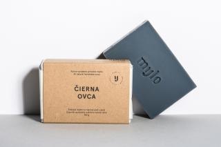 Prírodné uhlíkové mydlo na problematickú pleť ČIERNA OVCA - Mylo Balenie: originál papierová krabička Mylo (ideálne ako darček)