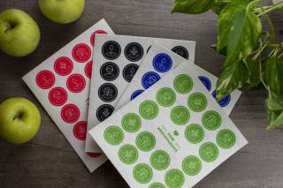 Sada prateľných hubiek (4 ks)  Som bezodpadová  farebná - Anneko Design Sweden Sada: červená, čierna, modrá, zelená