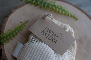 Sieťové vrecúško z biobavlny pidi (12 x 15 cm) - Tierra Verde Balenie: s papierovou etiketou (vhodné ako darček)