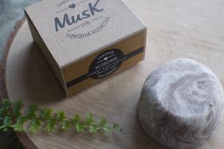 Tuhý šampón  NEZBEDNÍK  proti lupinám - MusK Balenie: 80 g v originál MusK krabičke