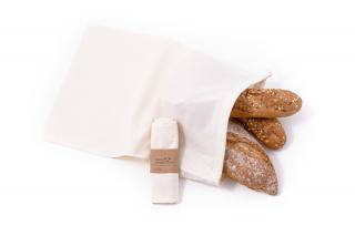 Veľké plátené vrecko z biobavlny (46 × 30 cm) CASA Organica / Tierra Verde Balenie: s papierovou etiketou (vhodné ako darček)