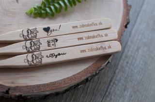 Zaľúbená bambusová zubná kefka - Zubnakefka Motív: I love you