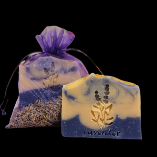 Darčekové prírodné levanduľové mydlo - SAVON - LAVENDER 100 g