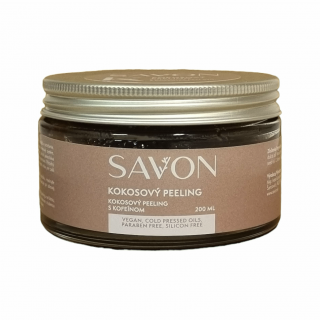 Kofeínový kokosový peeling 200 ml - SAVON - www.savon.sk