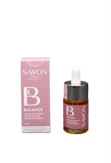 Ošetrujúci pleťový olej na mastnú, aknóznu pokožku - SAVON - BALANCE Pleťové olejové séra: 15 ml