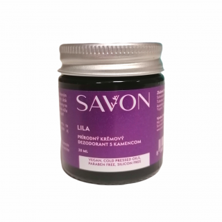 Prírodný dezodorat s kamencom - SAVON - LILA 30 ml