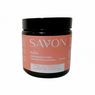 Regeneračný krém s bambuckým maslom - SAVON - RUŽA Objem: 120 ml