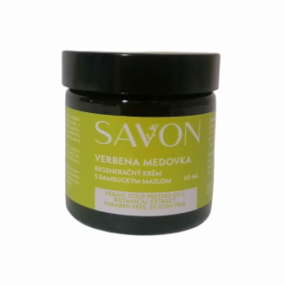 Regeneračný krém s bambuckým maslom - SAVON - VERBENA MEDOVKA Objem: 60 ml