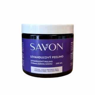 Soľný body scrub peeling 200 ml - SAVON - LEVANDUĽA Objem: 200 ml