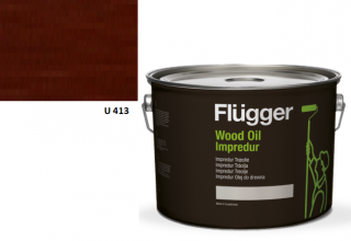DOPREDAJ - Flügger Wood Tex Wood Oil IMPREDUR 0,75L U-413 švédska červeň  + darček k objednávke nad 40€