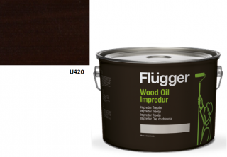 DOPREDAJ - Flügger Wood Tex Wood Oil IMPREDUR 10L U-420 tmavá červeň  + darček v hodnote až 8 EUR