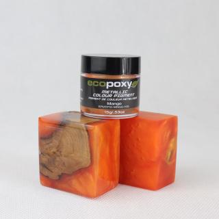 EcoPoxy (Metalické pigmenty do živice) 15g mango  + darček k objednávke nad 40€