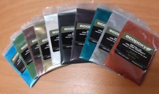 EcoPoxy (Metalické pigmenty do živice) SET III 10x5g  + darček podľa vlastného výberu