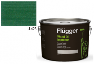 Flügger Wood Tex Wood Oil IMPREDUR 10L U-423 zeleň  + darček v hodnote až 8 EUR