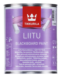 Liite Blackboard Paint 0,9 L (tabuľová farba)  + darček k objednávke nad 40€ odtieň TVT: G497 (Höyry/Maalarinvalkoinen)