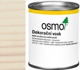 Osmo dekoračný vosk intenzívne odtiene 0,125L 3186 Biela matná  + darček k objednávke nad 40€