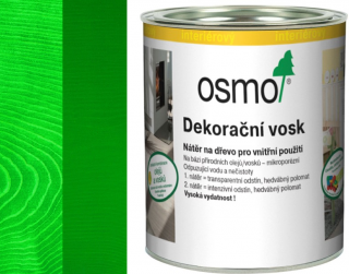 Osmo dekoračný vosk intenzívne odtiene 0,375L 3131 zelená  + darček k objednávke nad 40€