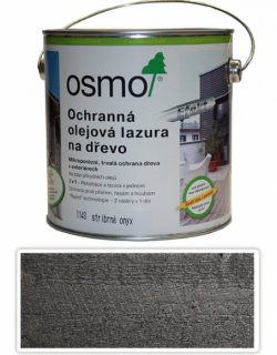 Osmo OCHRANNÁ OLEJOVÁ LAZÚRA EFEKT 0,125L 1143 strieborná onyx  + darček k objednávke nad 40€