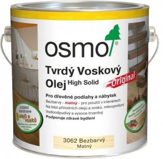 Osmo Tvrdý voskový olej ORIGINAL 0,125L 3062 bezfarebný, mat  + darček k objednávke nad 40€