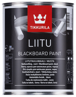 Tikkurila Liitu MUSTA Blackboard Paint 1L  + darček k objednávke nad 40€