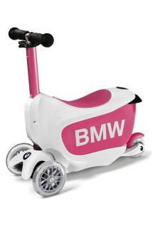 BMW detská kolobežka. Farba: Biela/Malina