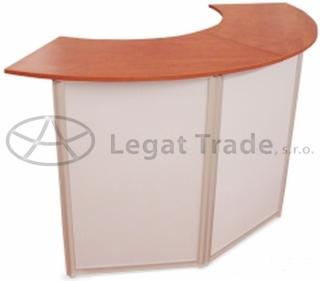 Skladací výstavný stolík s tromi plochami pre branding Název: Promo stolík LAOGO s grafikou