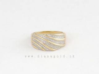 Zlatý prsteň s briliantmi 21803368
